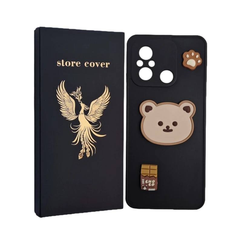 کاور استور کاور طرح عروسک برجسته مدل 12c مناسب برای گوشی موبایل شیائومی Redmi 12C