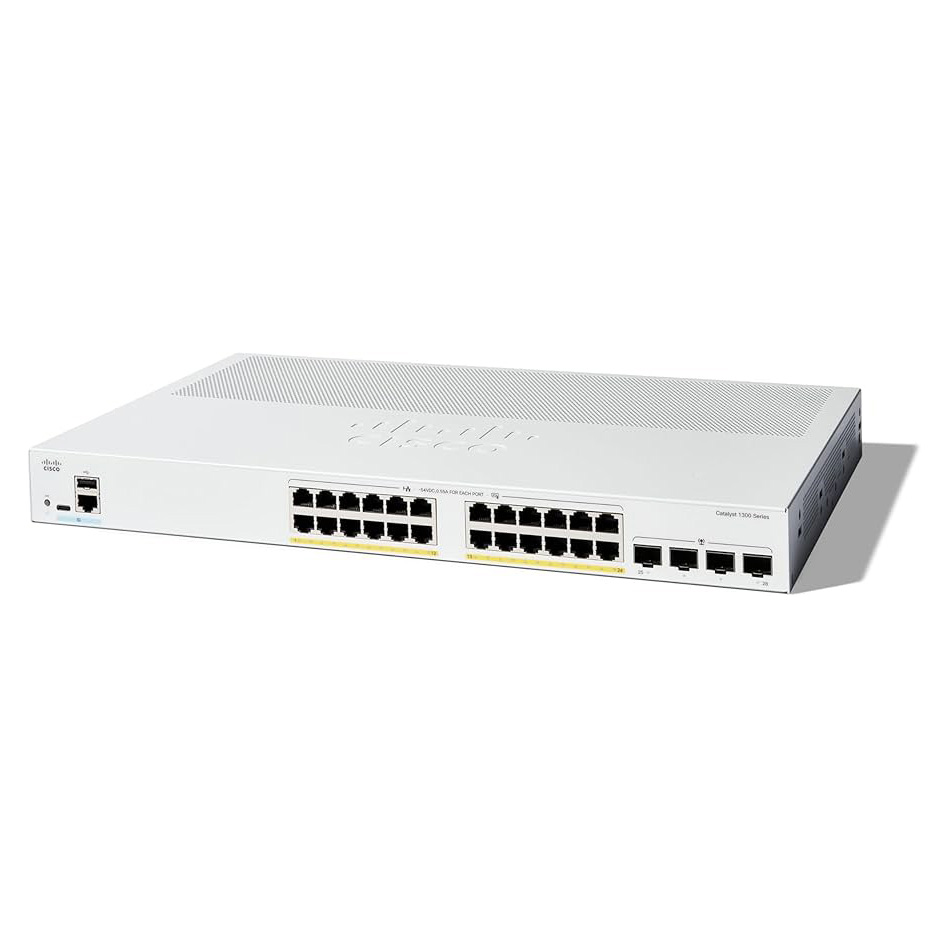 سوئیچ شبکه مدیریتی ۲۴پورت سیسکو مدل C1300-24P-4G