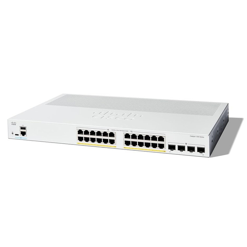 سوئیچ شبکه مدیریتی ۲۴پورت سیسکو مدل C1300-24P-4G