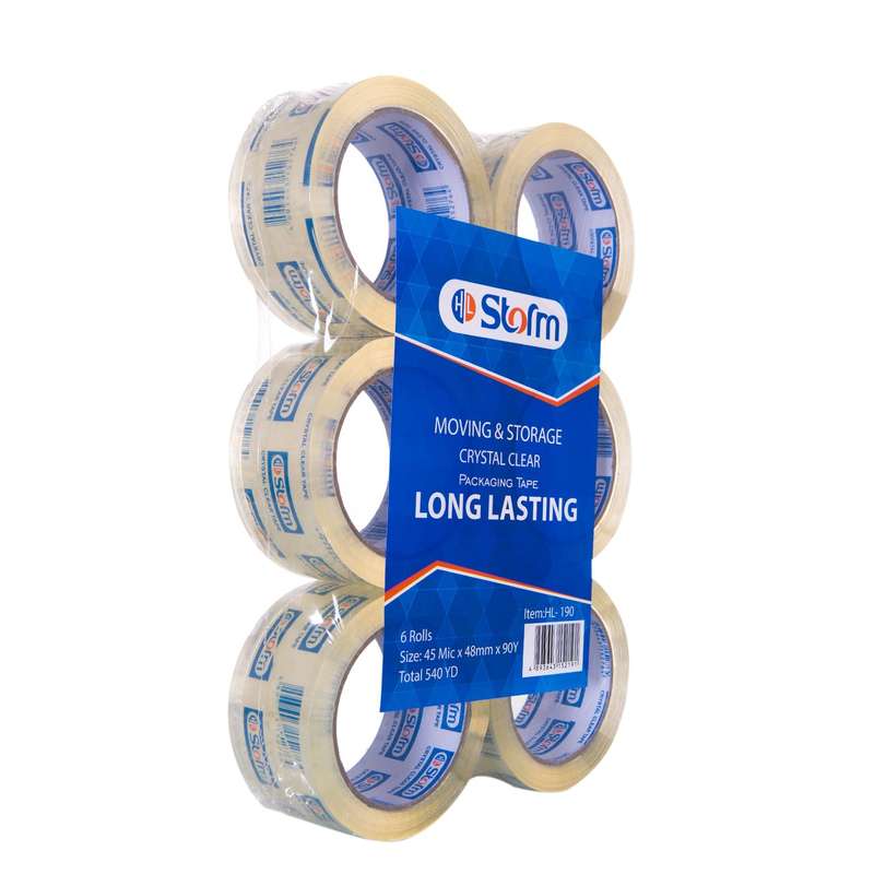 نوار چسب استورم 90 یاردی کد 190 بسته 6 عددی نوار چسب استورم 90 یاردی کد 190 بسته 6 عددی
