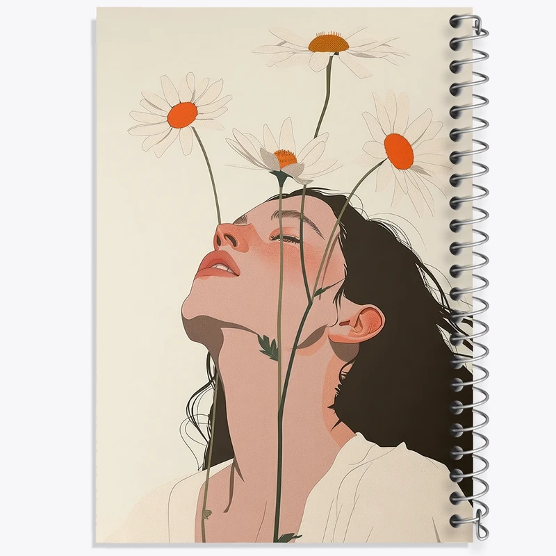 دفتر شطرنجی 50 برگ خندالو مدل دخترانه کد F2723