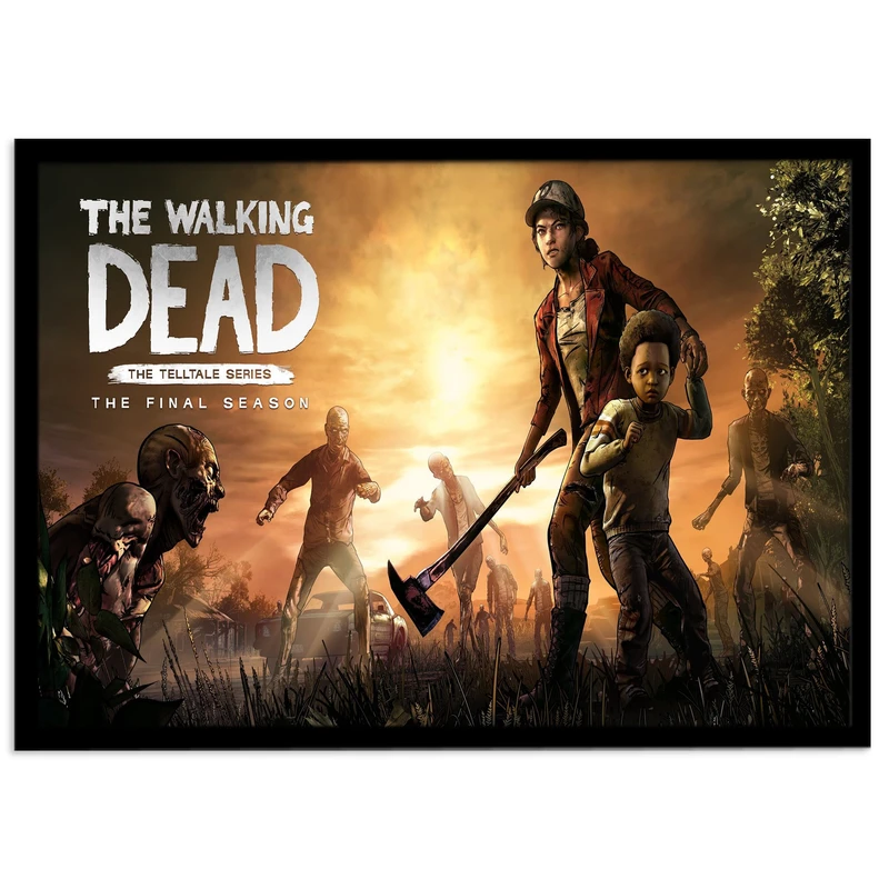 تابلو نوری بکلیت طرح بازی گیم نت The Walking Dead مدل چراغدار B-s1442