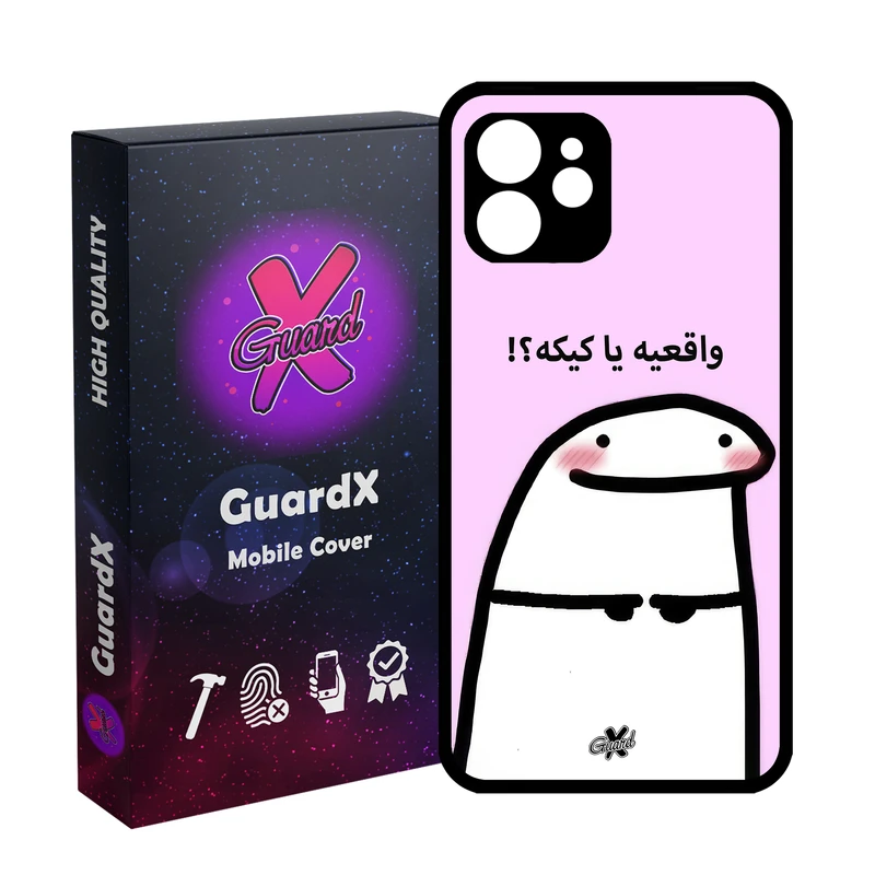 کاور گارد ایکس طرح واقعی یا کیک مدل Glass10678 مناسب برای گوشی موبایل اپل iPhone 12