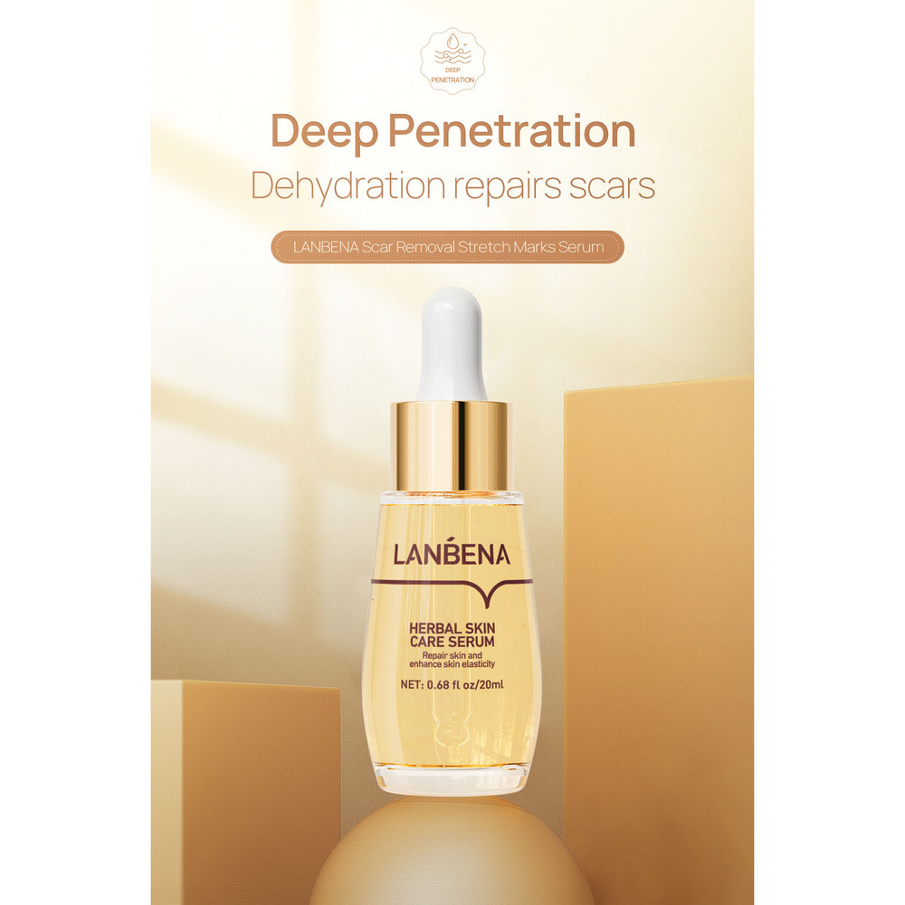 سرم ضد اسکار لنبنا مدل ترمیم کننده حجم 20 میلی لیتر