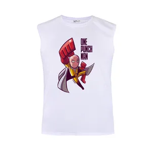 تاپ پسرانه مدل ONE PUNCH MAN کد P039 رنگ سفید