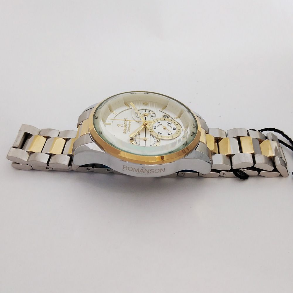 ساعت مچی عقربهای مردانه رومانسون مدل بندفلزی سه موتور کرنوگراف ضدآب کد 540 - - 4
