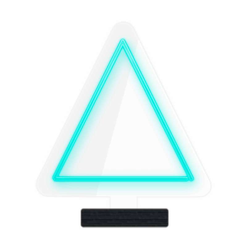 چراغ رومیزی مدل ریموت دار TRIANGLE-GL_TBL-GLASS