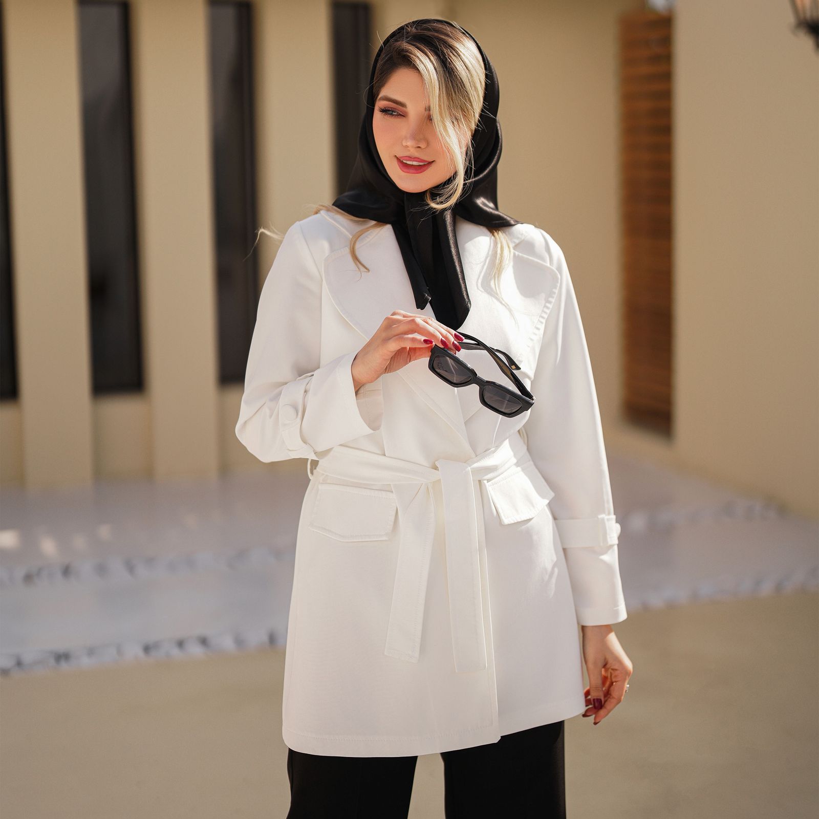 مانتو زنانه السانا مدل هیبا کد 139135 -  - 7