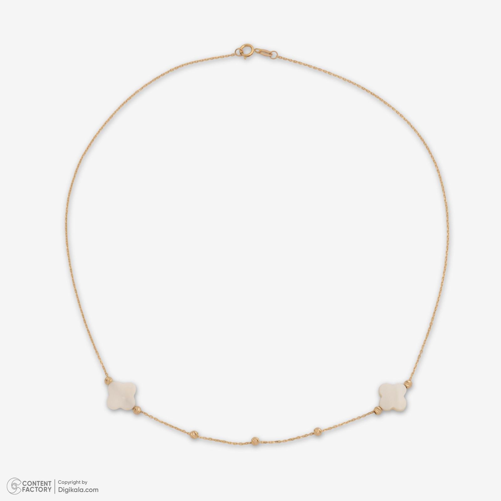 گردنبند طلا 18 عیار زنانه با زنجیر البرنادو حافا گلد مدل ونکلیف کد n007 -  - 8