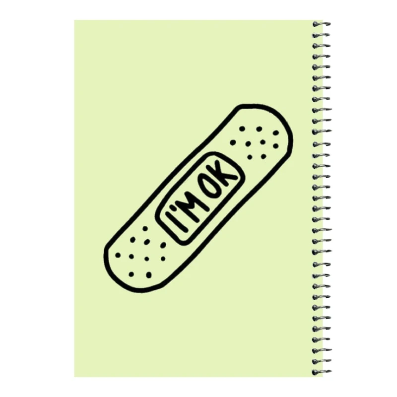 دفتر مشق 80 برگ اس جی مدل چسب زخم   