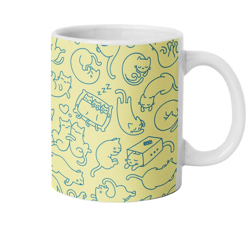 ماگ هومرو طرح گربه فانتزی مدل M1498