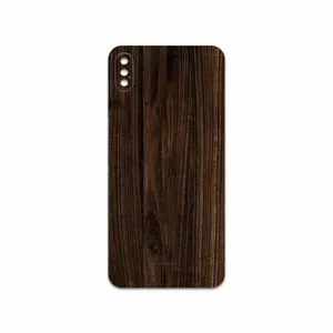 MAHOOT Dark Walnut Wood Cover Sticker for Apple iPhone XS Max