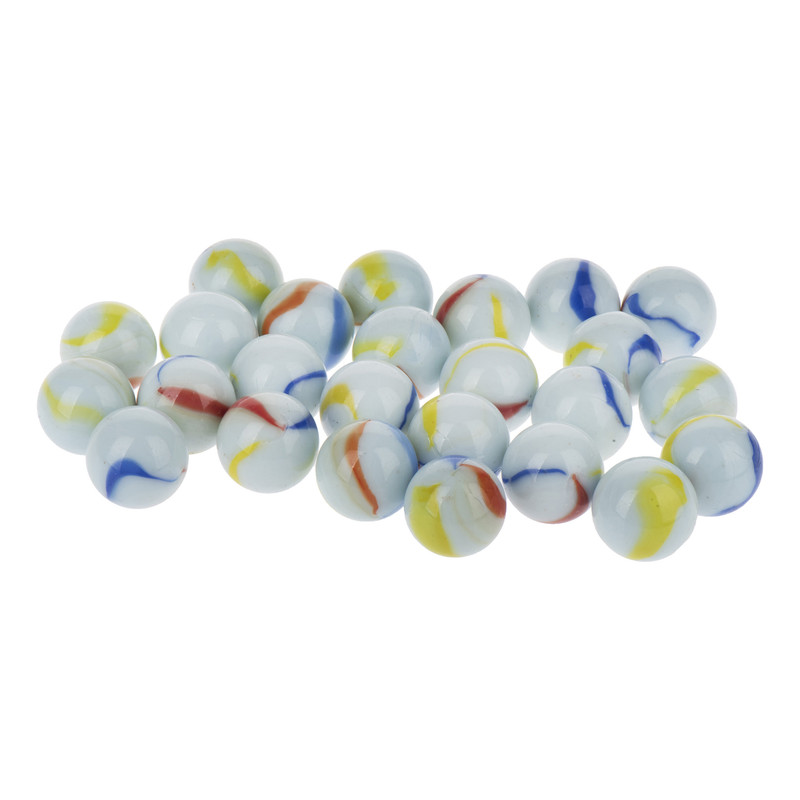 تیله مدل سفید بسته 25 عددی