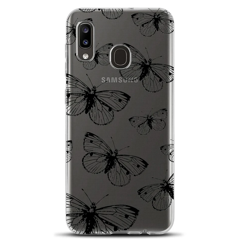کاور مگافون طرح پروانه مدل C54-B مناسب برای گوشی موبایل سامسونگ Galaxy A40