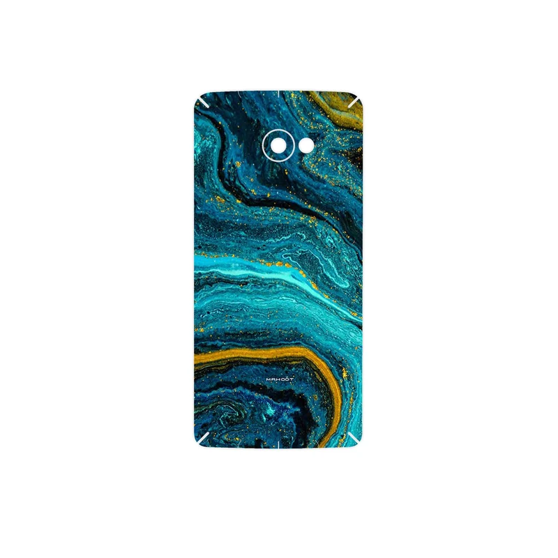 برچسب پوششی ماهوت مدل Turquoise marblewith golden streaks مناسب برای گوشی موبایل اچ تی سی Butterfly S