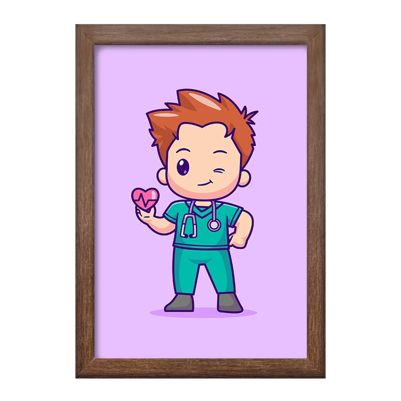 تابلو خندالو طرح پزشک و پرستار کد 31033