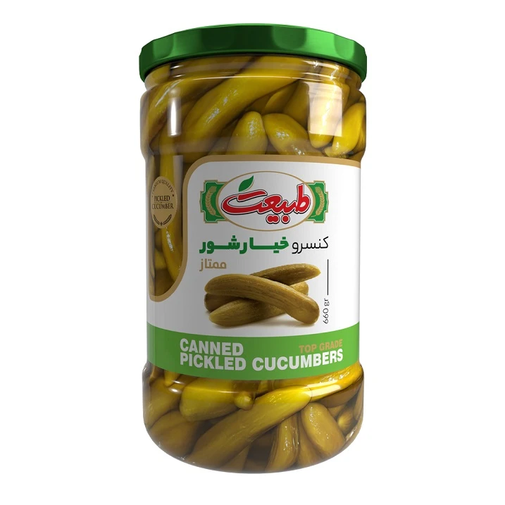 خیارشور سرکهای، نمکی ممتاز طبیعت - 660 گرم