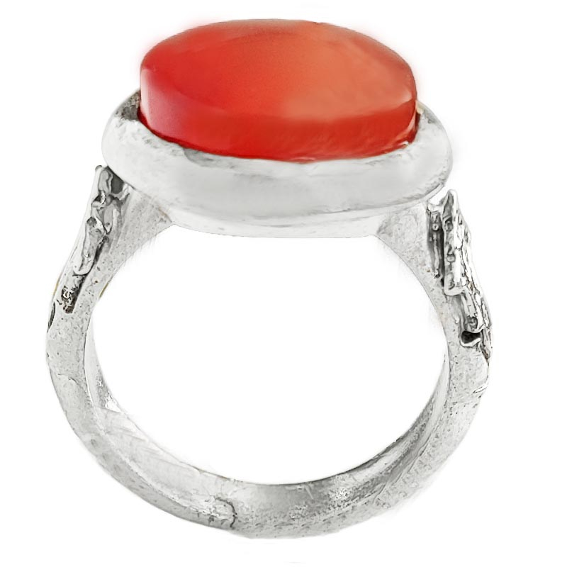 انگشتر نقره مردانه مدل عقیق یمنی کد MY1026