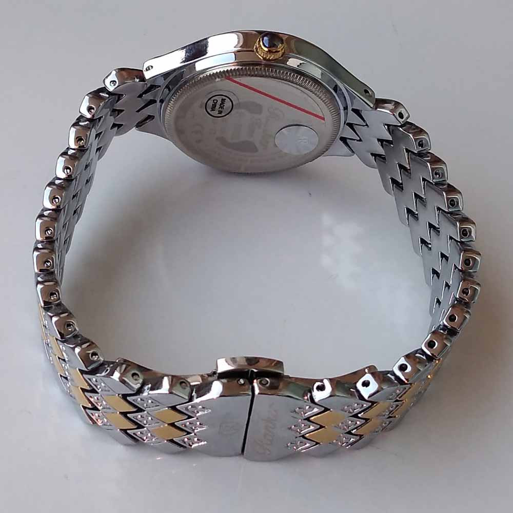 ساعت مچی عقربه ای دخترانه مدل بند فلزی کد 55 ساعت مچی عقربه ای دخترانه مدل بند فلزی کد 55