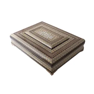 جعبه قرآن خاتم کاری رستا طرح 5 -14-101