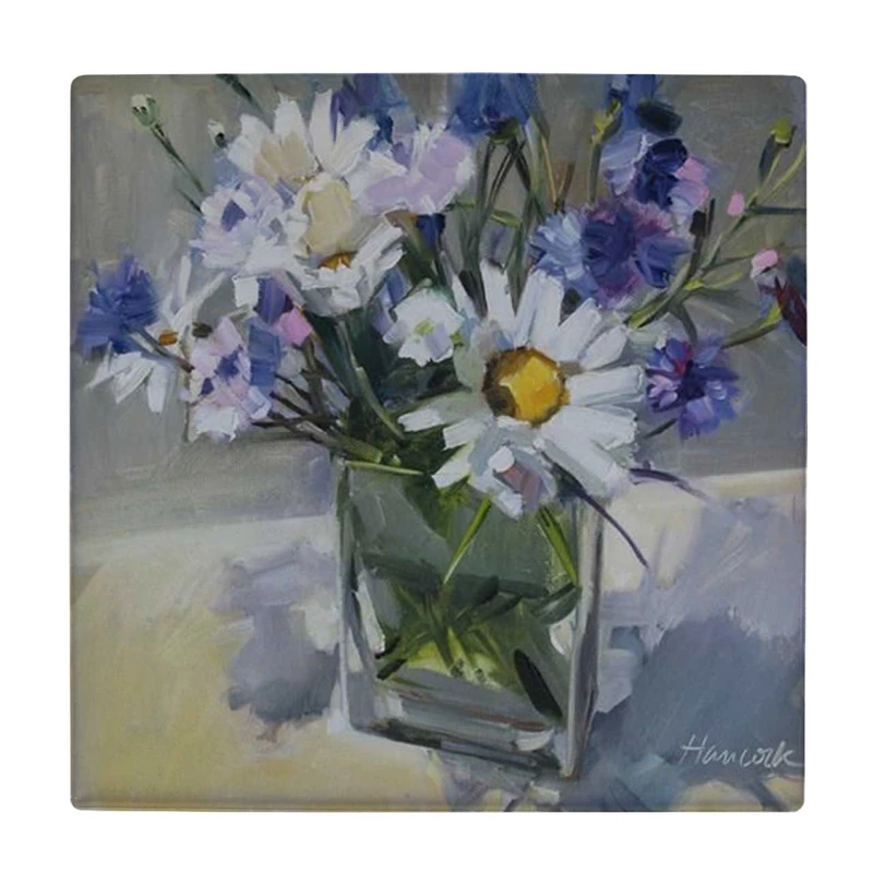  زیر لیوانی طرح نقاشی گلدان گل کد    4074909_2815