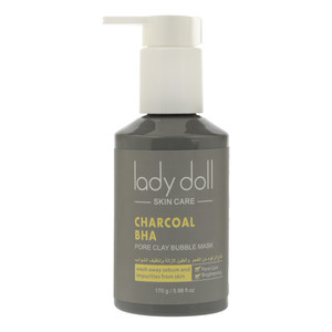 ماسک صورت لیدی دال مدل حبابی خاک رس و ذغال مناسب برای انواع پوست وزن 170 گرم