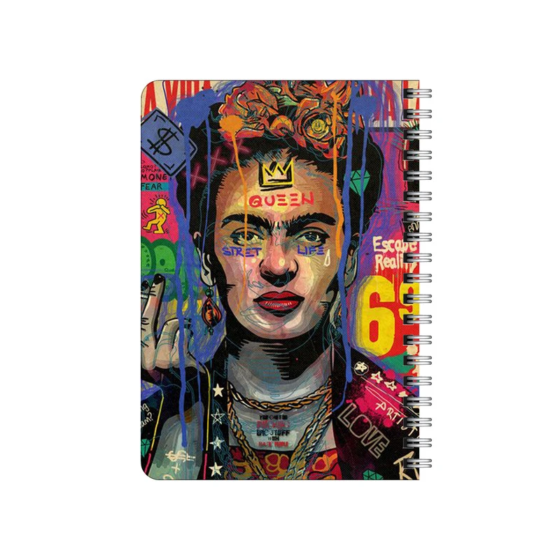 دفترچه یادداشت بامبیلیپ مدل چوبی طرح کلاژ فریدا کد 6464861