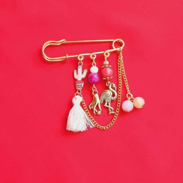 سنجاق سینه زنانه مدل کاکتوس کد 1063