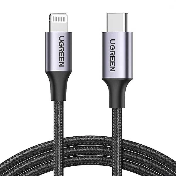 کابل تبدیل USB به لایتنینگ یوگرین مدل US304 کد 60759 طول 1متر