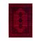 فرش ماشینی زانیس مدل فانتزی طرح وینتیج عشایر زمینه قرمز لاکی