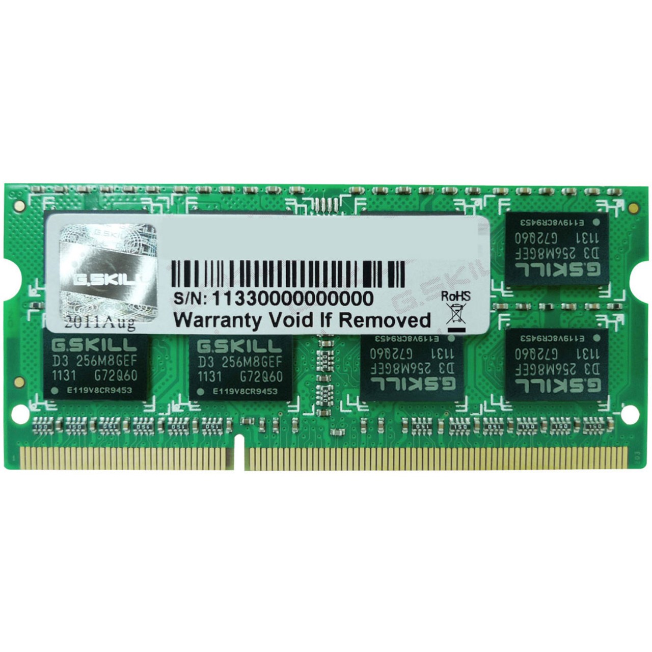 رم لپ تاپ DDR3L تک کاناله 1600 مگاهرتز CL11 جی اسکیل  ظرفیت 4 گیگابایت