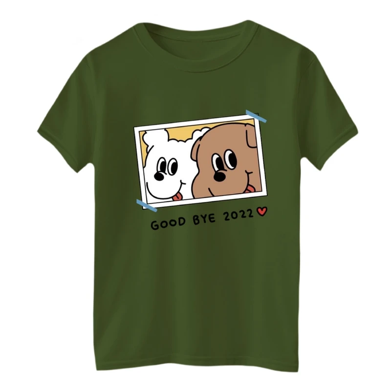 تی‌شرت آستین کوتاه لانگ بچگانه مدل عکس یادگاری