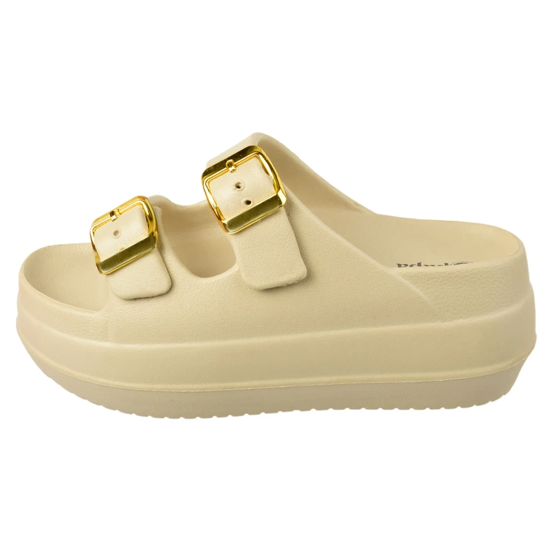 عکس شماره 15 : دمپایی زنانه پاپا مدل نقره کد 1662-cr