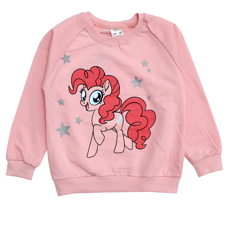 ست تی شرت و شلوار دخترانه مدل پونی رنگ صورتی