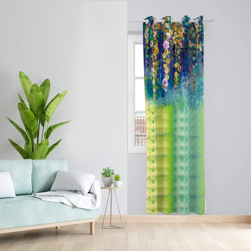 پرده مدل مخمل پانچی کد 1336 سایز 140x200 سانتی متر