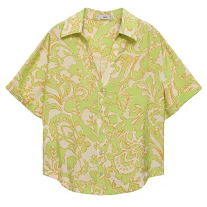 شومیز آستین کوتاه زنانه مانگو مدل 77020349