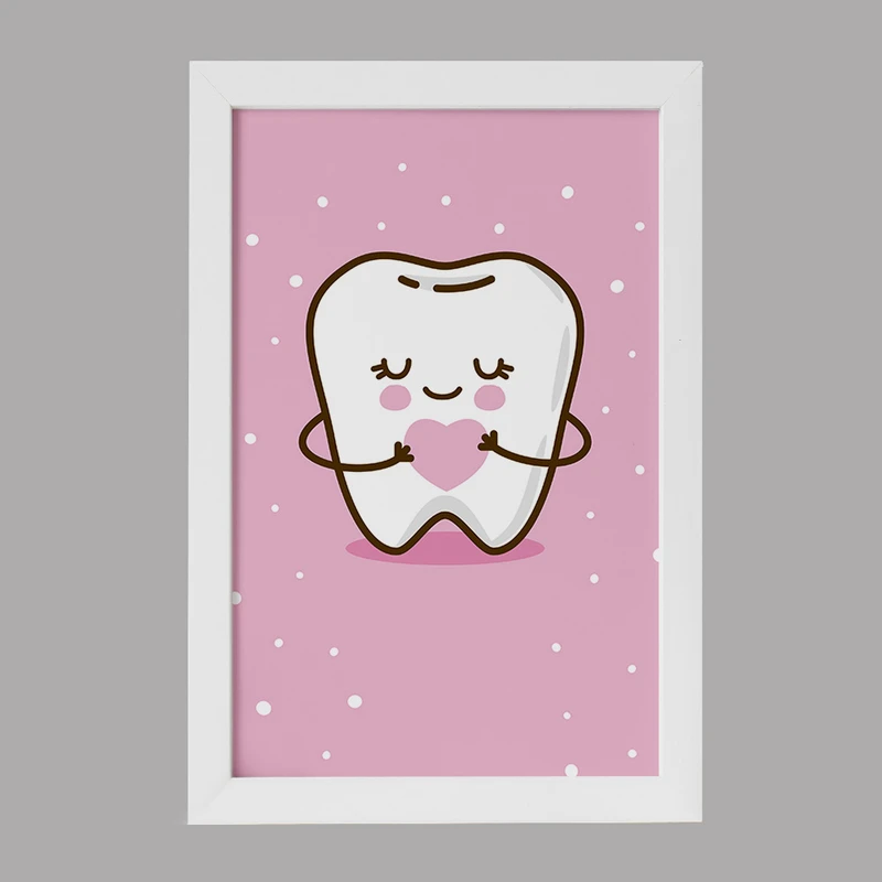 تابلو کودک خندالو مدل دندان و دندان پزشکی کودکانه کد 36724