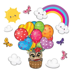 استیکر دیواری کودک تُکتم مدل بالن کد 29 مجموعه 10 عددی