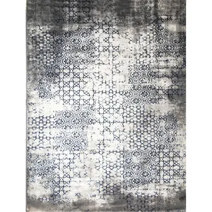 فرش ماشینی مهستان مدل اونیکس کد ONYX12 زمینه سرمه ای