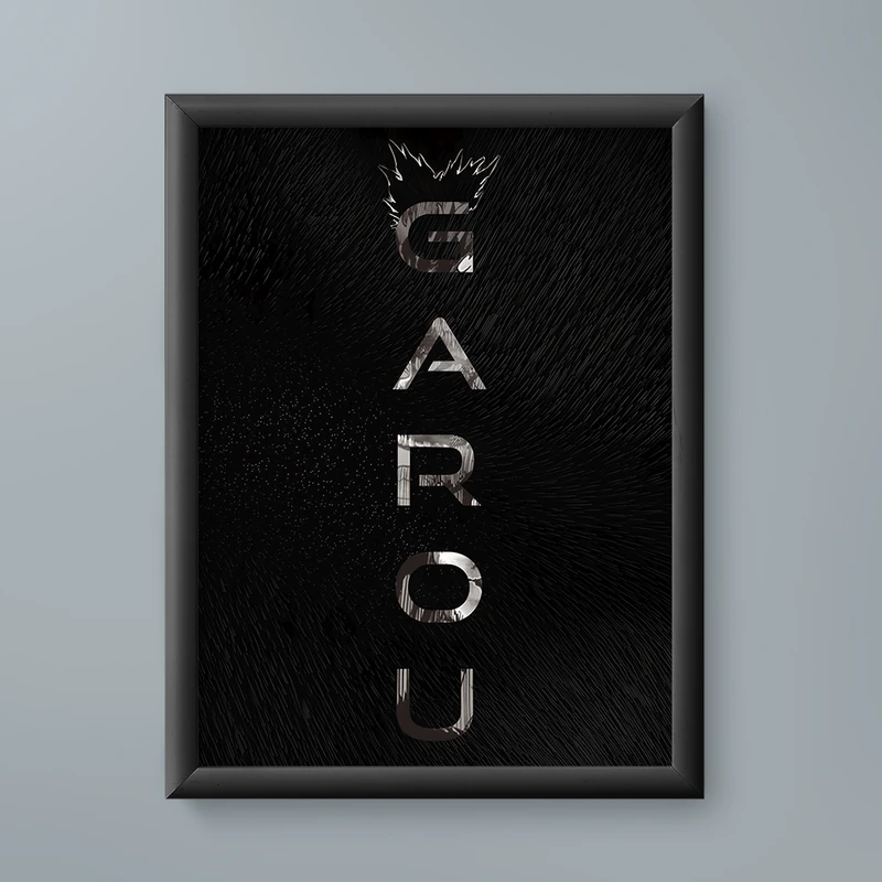 تابلو مدل انیمه گارو وان پانچ من 16 Garou one punch man anime