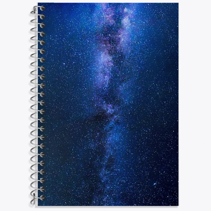 دفتر زبان 50 برگ خندالو مدل سه خط طرح کهکشان (galaxy) کد F6712