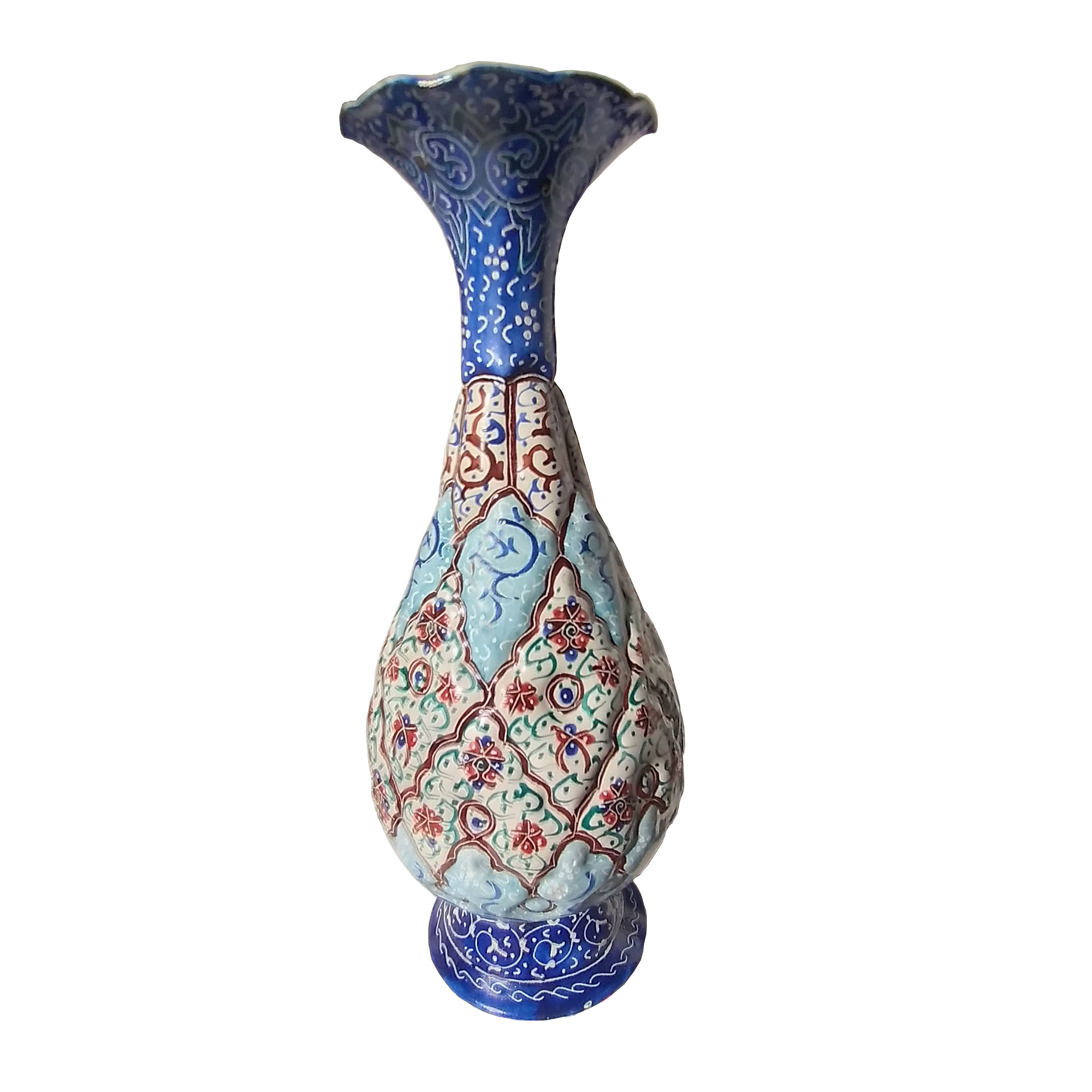 گلدان میناکاری مدل گل کد 20 A 2
