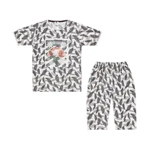 ست تی شرت آستین کوتاه و شلوارک دخترانه کیکی رایکی مدل KBB06346-094