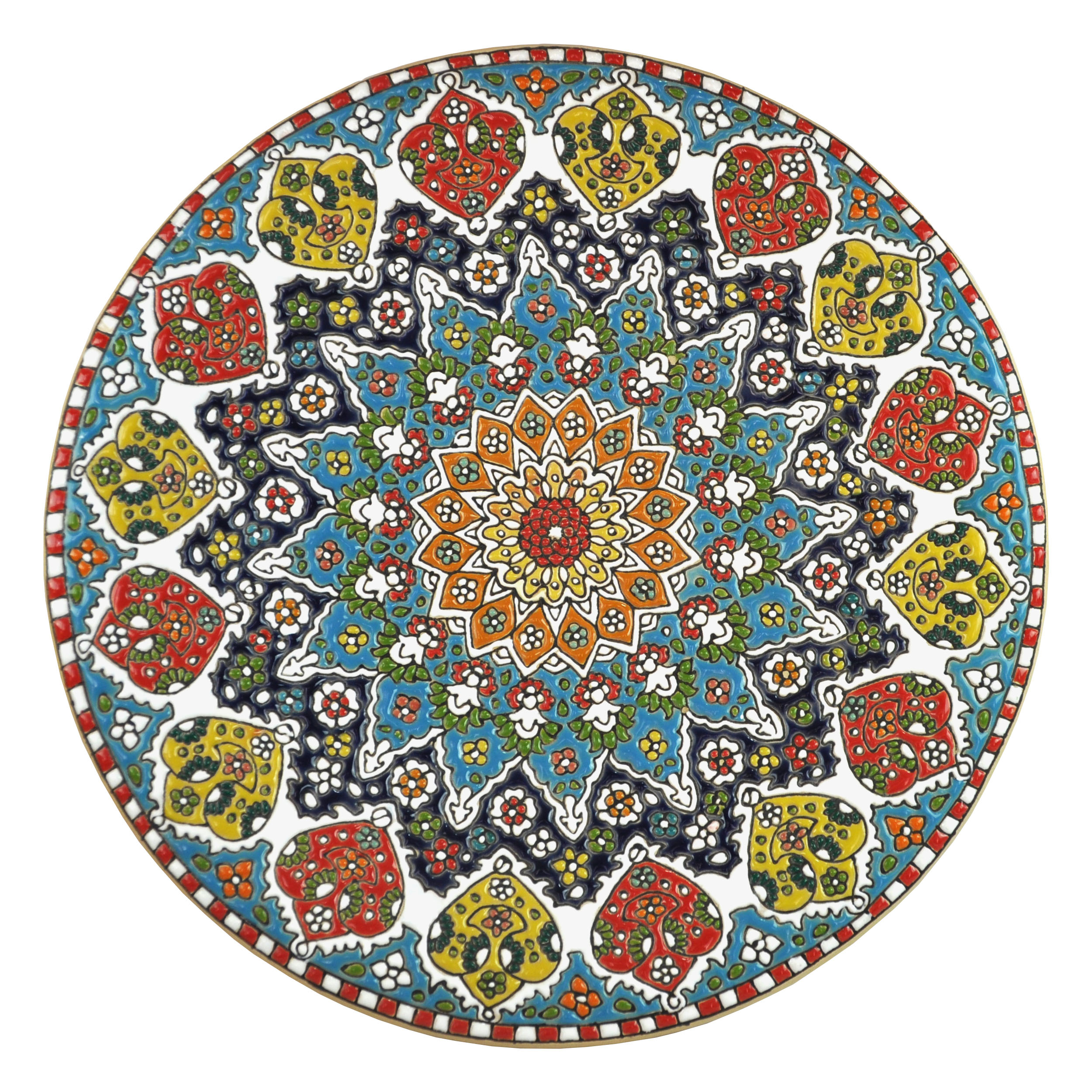 بشقاب میناکاری کد 1230010