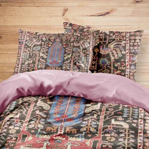 سرویس روتختی مدوپد طرح فرش نهاوند مدل C-Nahavand47 یک نفره 4 تکه