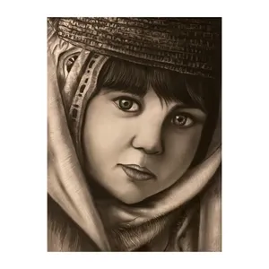 تابلو نقاشی سیاه قلم مدل 601