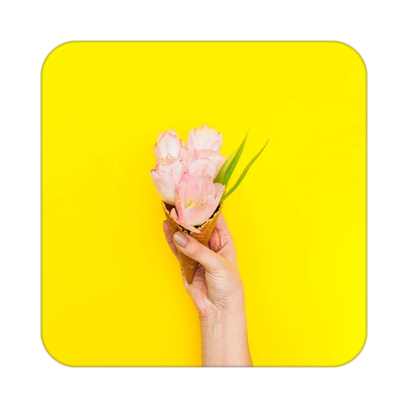 زیر لیوانی کاکتی طرح گل مدل mp18329