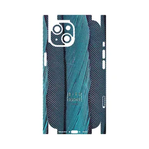MAHOOT Turquoise feathers-FullSkin Cover Sticker for Apple iPhone 15