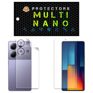 Multi nano X-SFB Model Anti Reflex Screen Protector Suitable For Xiaomi Poco M6 Pro Mobile Phone Along With The Back Protector 
