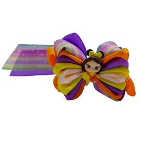 گیره مو دخترانه مدل پروانه ای پیکسل دار